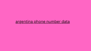 argentina phone number data