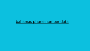 bahamas phone number data 